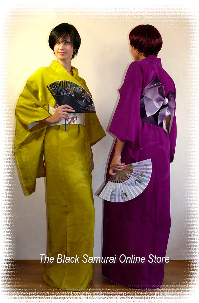 japanese antique kimonos. The Black samurai Online Store