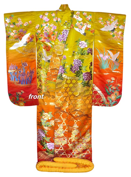 japanese weddin kimono, 1960's