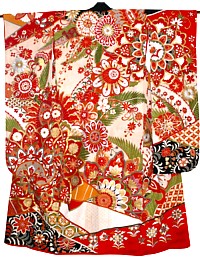 japonaise kimono féminin, ancien