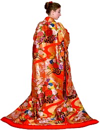 Japanese wedding  kimono, 1970's. The Black Samurai Online Store