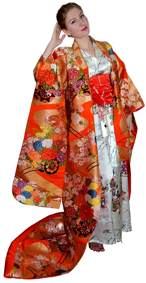 japanese embroidered wedding gown. The Black-Samurai Online Store