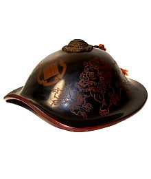 jingasa, samurai warrior lord helmet, Edo period