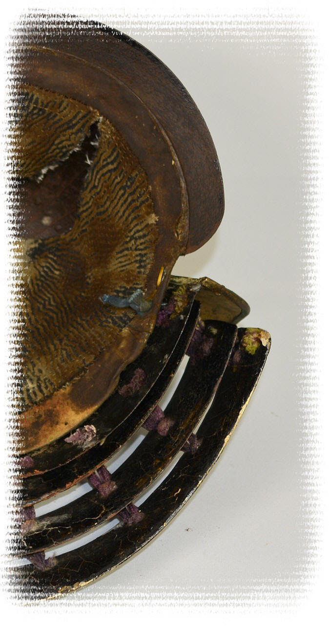 Samurai Warrior Iron Helmet - KABUTO, Momoyama era, detail