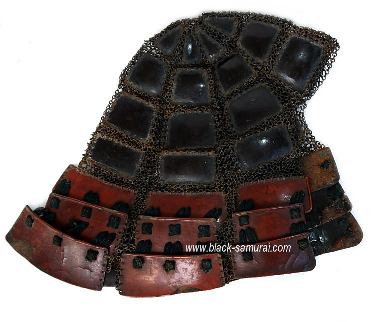 Japanese samurai warrior's iron folding helmet Tatami Zukin Kabuto, Edo