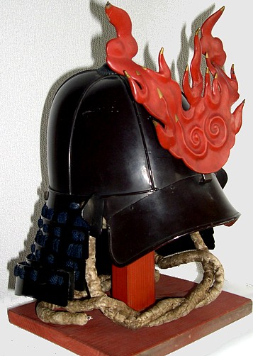 Samurai war helmet KABUTO in Akoda Nari Suji Style