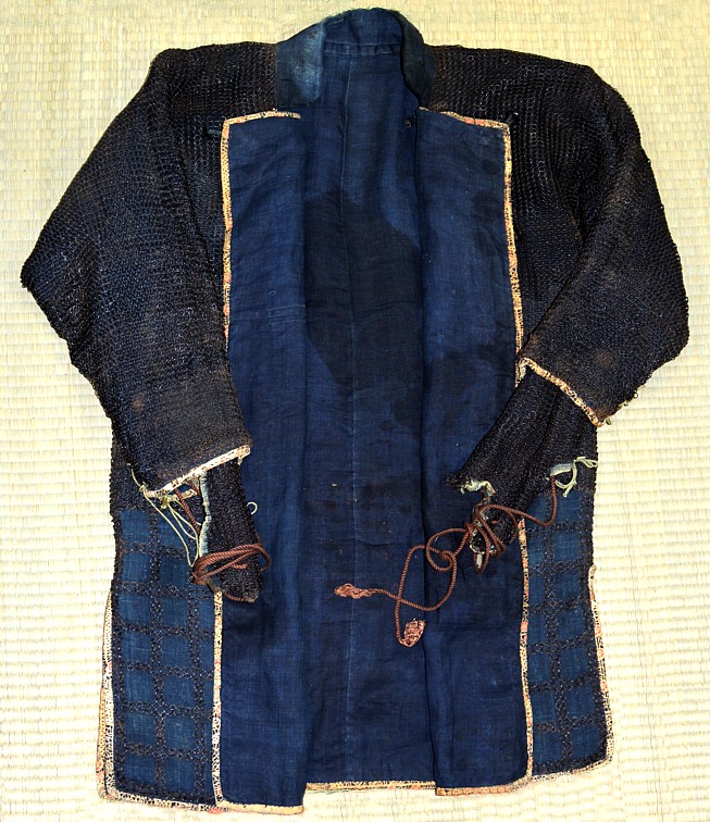 samurai warrior chain mail armor suit Kusari Gusoku, early Edo