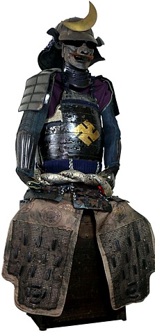 Japanese samurai warrior's armor suit, end of Muromachi- early Edo era